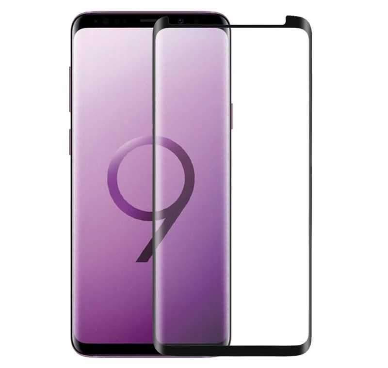 porodo 3d curved tempered glass screen protector for galaxy s9 black