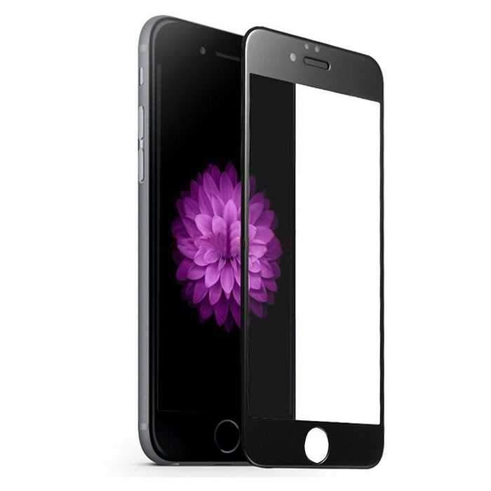 porodo 3d full covered glass screen protector 0 33mm for iphone 8 plus 7 plus black