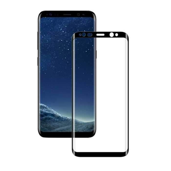 شاشة حماية زجاجية كاملة التغطية سمك 0.33 ملم لسامسونج جالكسي S9 Plus من Porodo - أسود