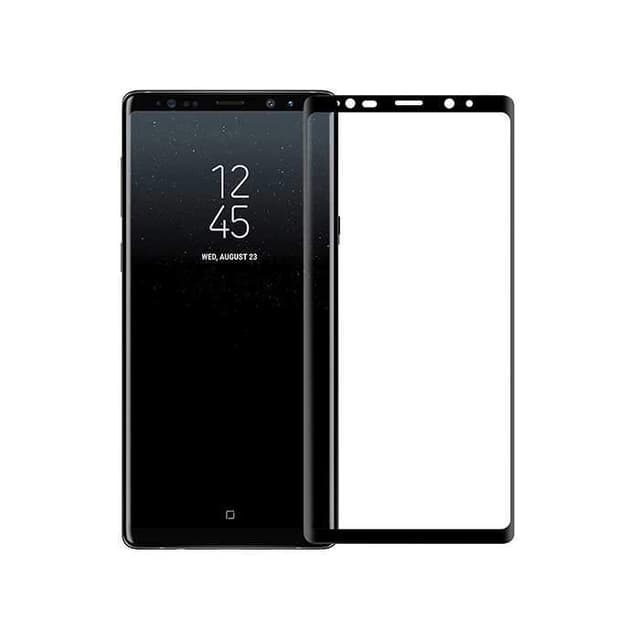 porodo 3d full covered glass screen protector 0 33mm for samsung galaxy note 9 black