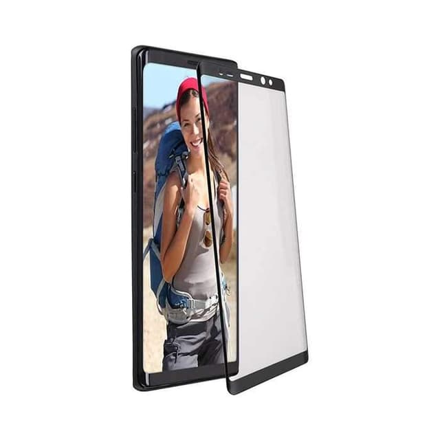porodo 3d full covered glass screen protector 0 33mm for samsung galaxy note 9 black