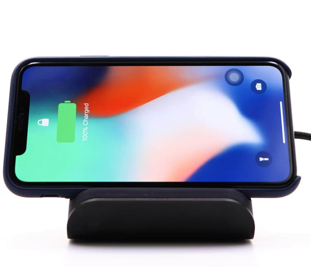 ravpower qc3 0 10w fast wireless charging pad with stand black