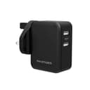 ravpower 24w 4 8a dual usb wall charger uk black