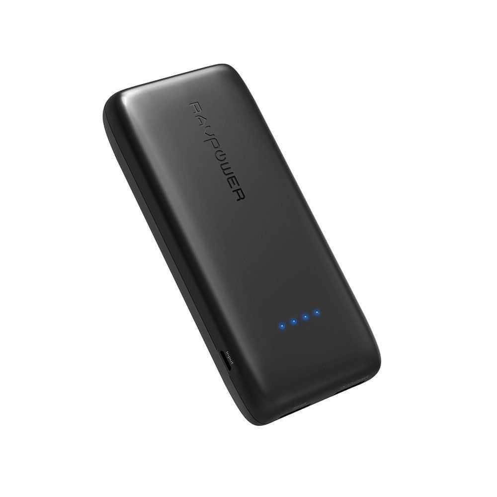 ravpower 12000mah power bank with qc 3 0 black