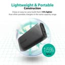 باور بنك راڤ باور بخاصية الشحن السريع 3.0 و 12 ألف ميلي امبير- اسود