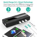 شاحن و وصلة تشغيل بطارية السيارة راڤ باور الذكي 1000 امبير و سعة 14 آلاف ميلي امبير - اسود