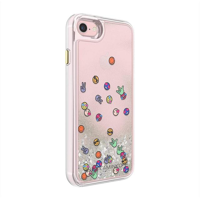 كفر ايفون 8/7/6 - زهري REBECCA MINKOFF Glitterfall Case Emojis for iPhone 8/7/6 - SW1hZ2U6MjMyMTI=