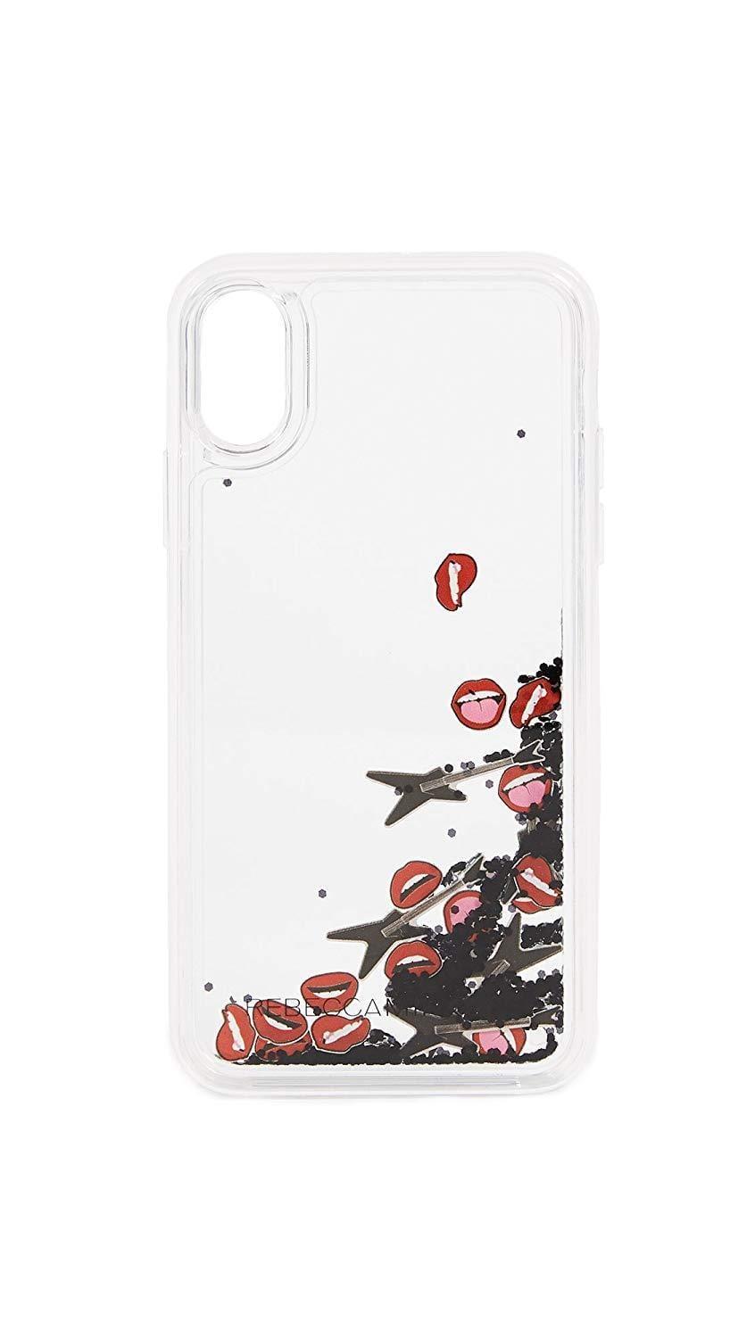 rebecca minkoff rock and roll glitterfall guitar and lip confetti for iphone xs x