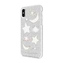 كفر ايفون XS/X - رمادي REBECCA MINKOFF Double Protection Case Gitter Galaxy Silver Glitter Clear Multi Metallic Foil for iPhone XS/X - SW1hZ2U6MjMyMzA=