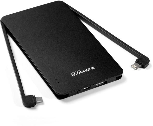 باور بانك 5000 ميلي أمبير - أسود RECHARGE 5000 Powerbank Ultra Thin Lighting Space Gray Black - SW1hZ2U6MjMxMjQ=