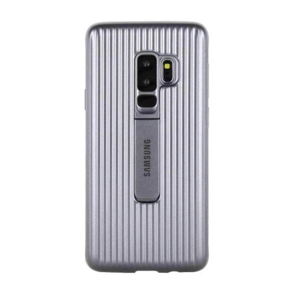 samsung s9 protective standing cover silver