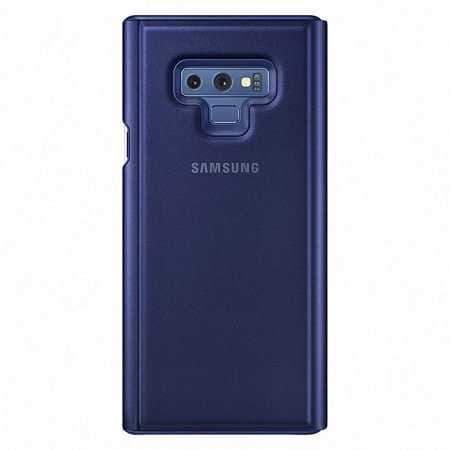 كفر جوال سامسونج نوت 9 شفاف وأزرق سامسونج Samsung Galaxy Note 9 Clear View Cover