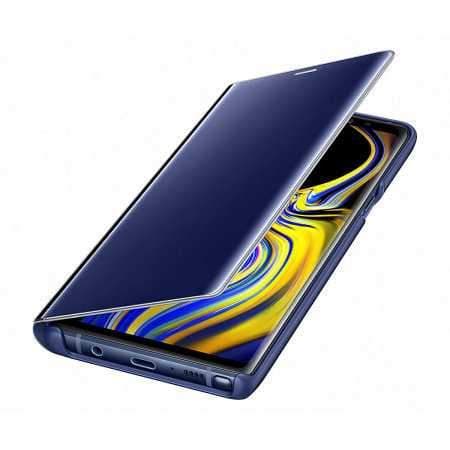 كفر جوال سامسونج نوت 9 شفاف وأزرق سامسونج Samsung Galaxy Note 9 Clear View Cover