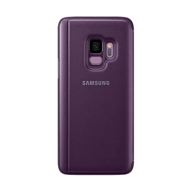 كفر جوال سامسونج جالكسي اس 9 شفاف ورمادي أوركيد سامسونج Samsung Galaxy S9 Clear View Standing Cover 
