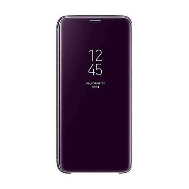 كفر جوال سامسونج جالكسي اس 9 شفاف ورمادي أوركيد سامسونج Samsung Galaxy S9 Clear View Standing Cover 