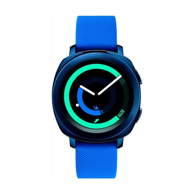 ساعة ذكية جير سبورت 2017 مقاومة للمياه والغبار أزرق سامسونج Samsung Gear Sport Smart Watch 