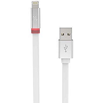 scosche flatout lightning to usb charge and sync cable with led indicator