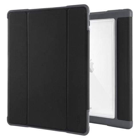 كفر ايباد 9.7 - أسود ورمادي STM Dux Plus Rugged Case 2017 Black - For iPad 9.7