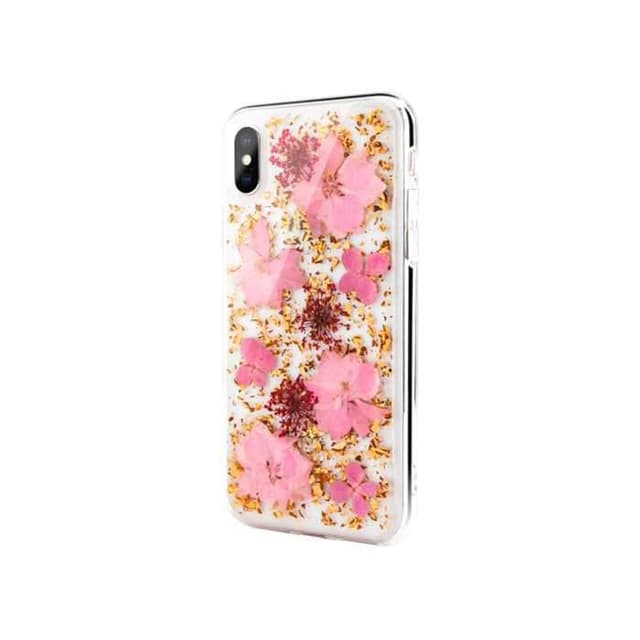 كفر ايفون اكس وايفون اكس اس يحوي زهور وصدف حقيقي من سويتش إيزي Switcheasy Flash Back Case for iPhone X / Xs - Luscious