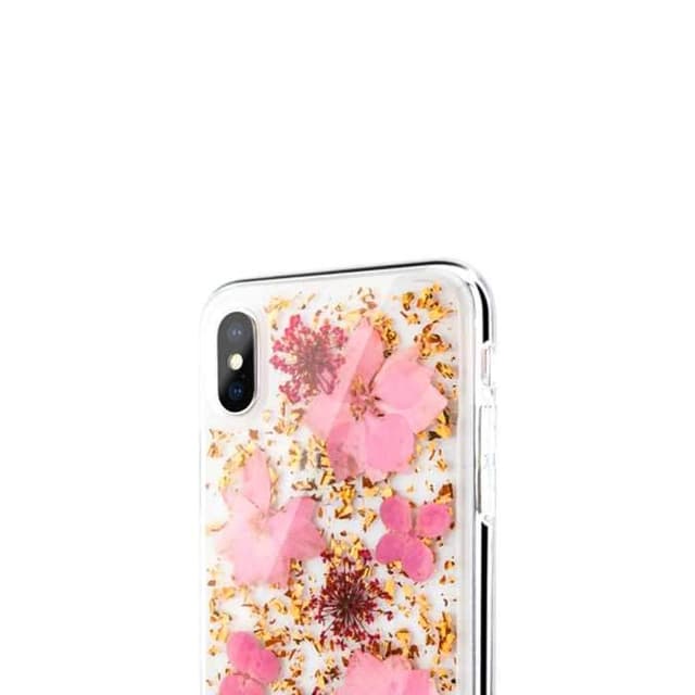 كفر ايفون اكس وايفون اكس اس يحوي زهور وصدف حقيقي من سويتش إيزي Switcheasy Flash Back Case for iPhone X / Xs - Luscious