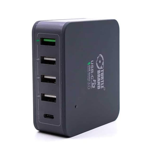 رأس شاحن متعدد المنافذ 40 واط ترتل براند Turtle Brand 5 Ports Charger