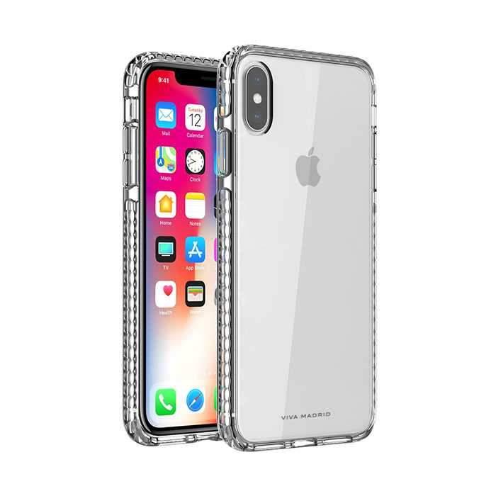viva madrid crystal tough back case for iphone xs max clear
