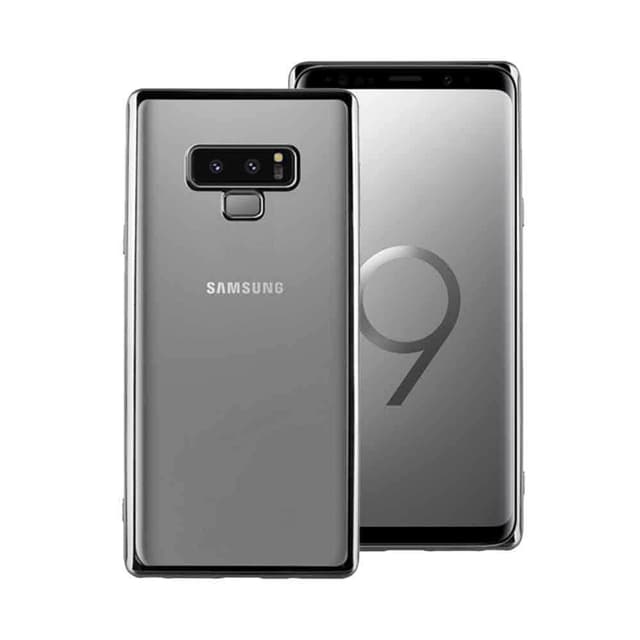 viva madrid glazo flex back case for samsung galaxy note 9 silver