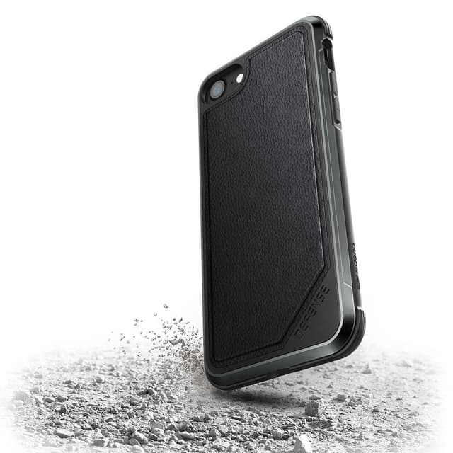كفر جوال خلفي ديفينس لاكس لجهاز أيفون 8 / 7 جلد أسود إكس-دوريا X-Doria Defense Lux Back Case Apple iPhone 8 / 7 - Black Leather