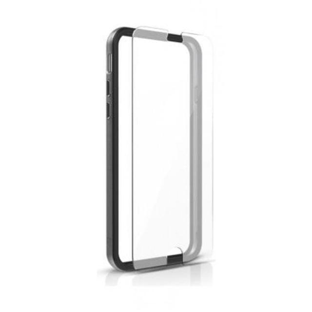 كفر حماية مع لاصقة حماية الشاشة لهاتف iPhone 6 Plus ابيض IFROGZ Metallic Bumper Case - SW1hZ2U6MjM5OTY=