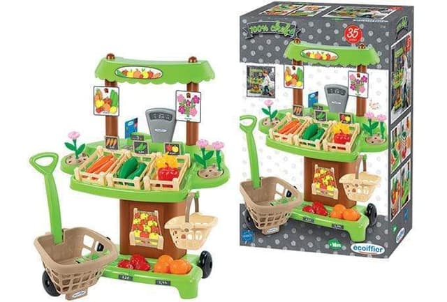 لعبة كشك السوق 100% CHEF - Organic market stall