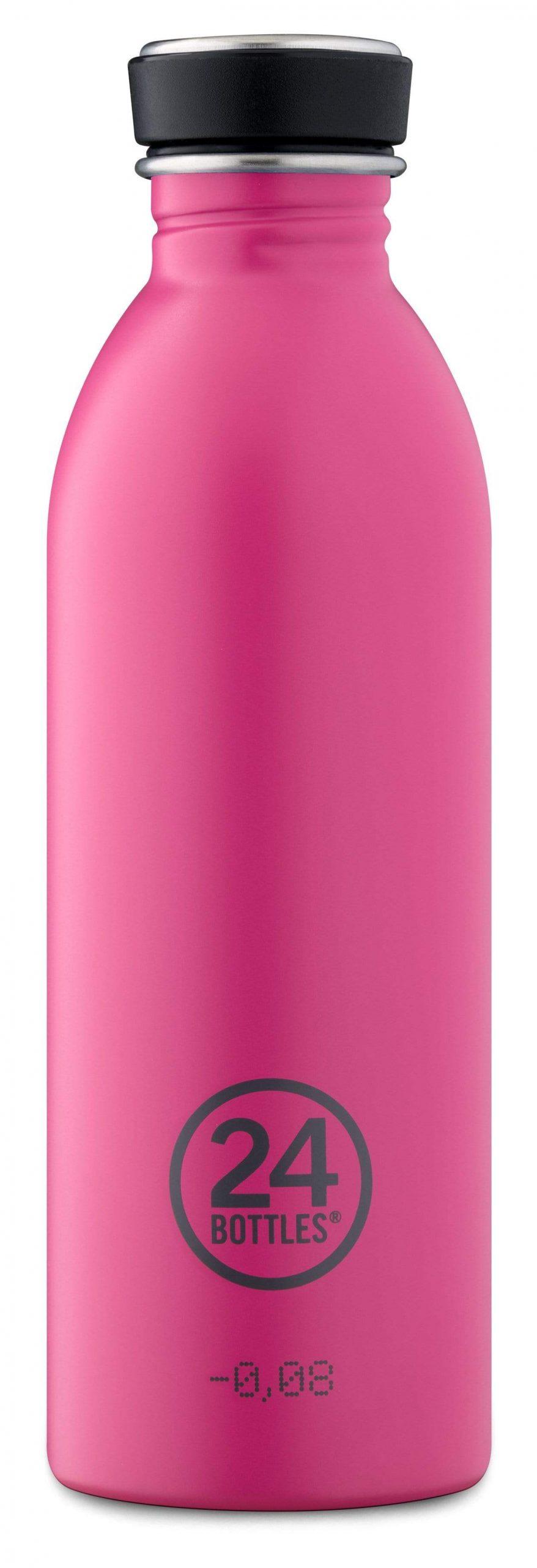 24bottles urban bottle 500ml lightest insulated stainless steel water bottle eco friendly reusable bpa free hot cold modern portable leak proof for travel office home gym passion pink