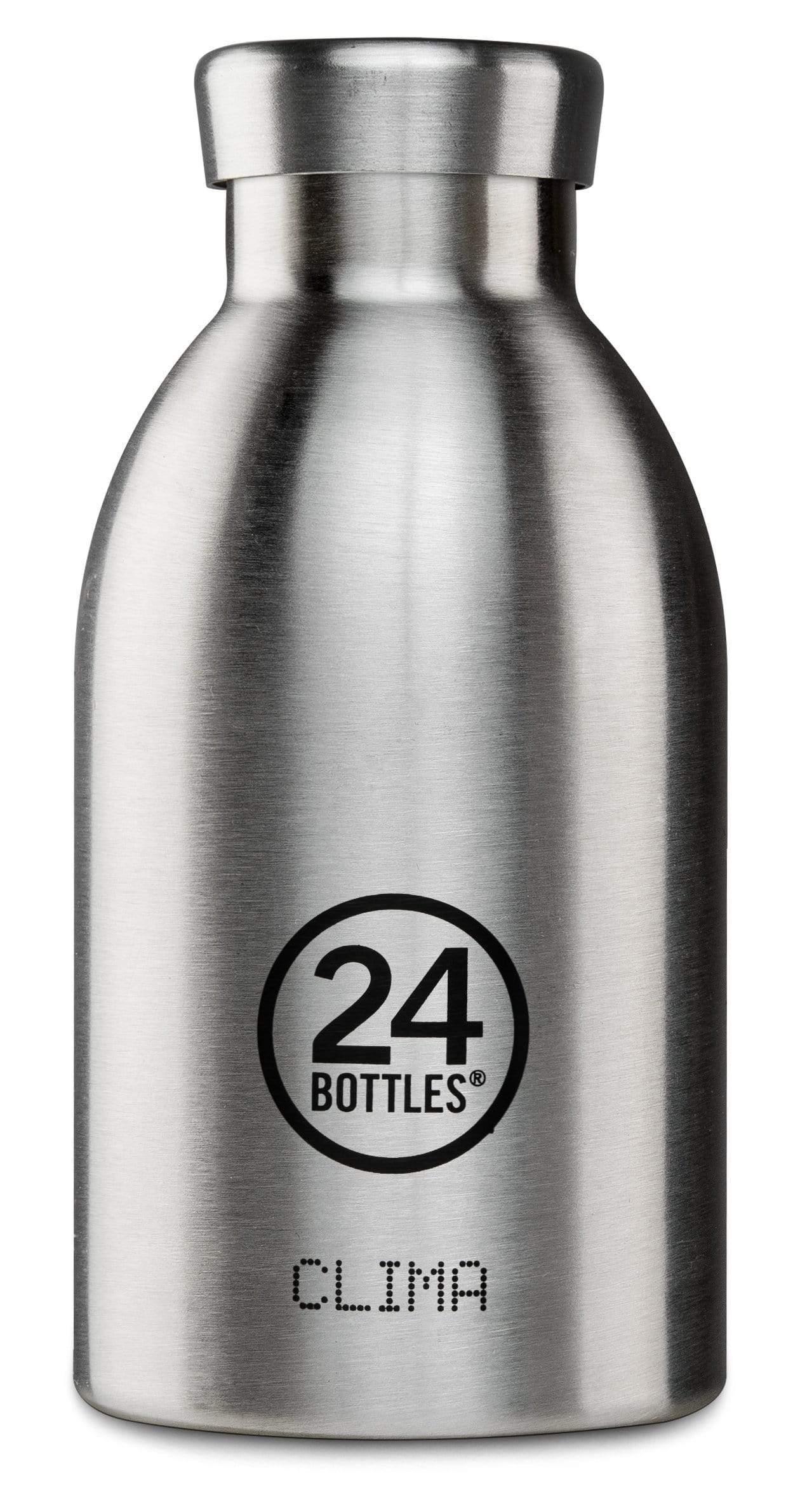 زجاجة مياه 330 مللي 24Bottles CLIMA Bottle - فولاذي