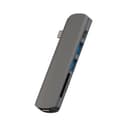 وصلة متعددة المنافذ Addicted  6 Hub 4K HDMI, USC-C, SD & Micro SD Card Reader, 2x USB-A - فضي