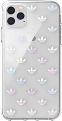 adidas original trefoil colourful logo clear snap case iphone 11 pro
