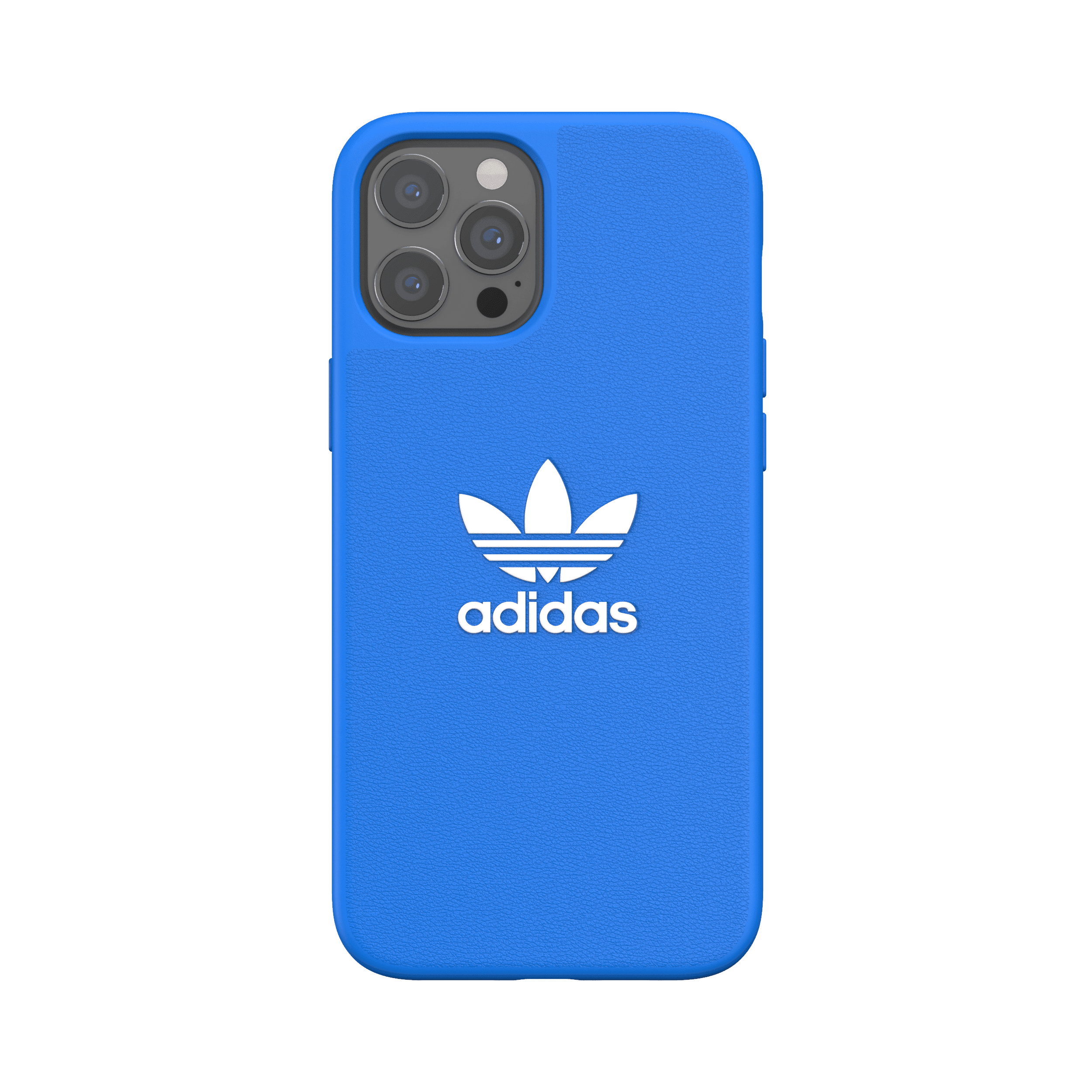 adidas originals apple iphone 12 pro max basic moulded case back cover w trefoil design scratch drop protection w tpu bumper wireless charging compatible blue white