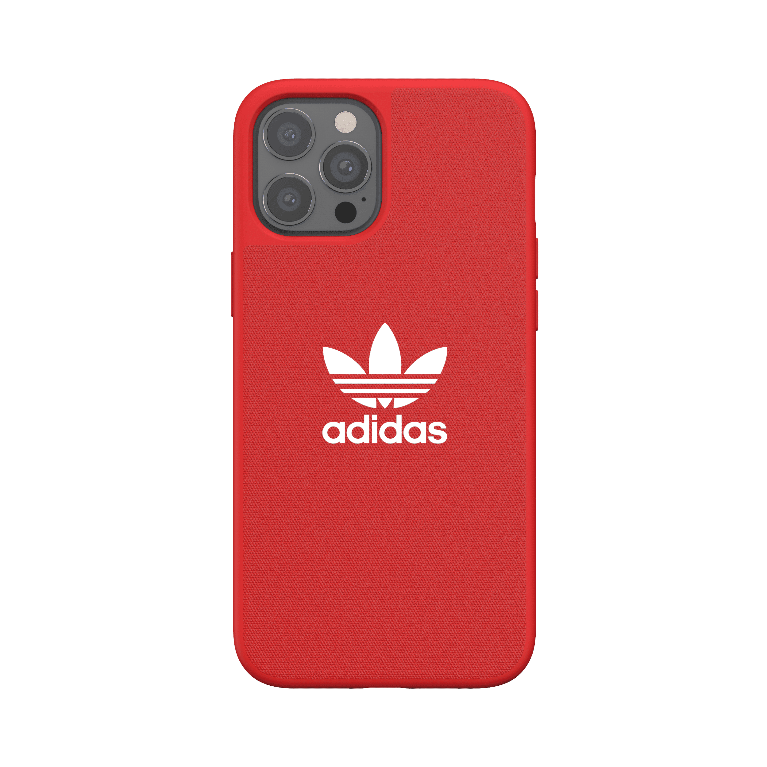 adidas originals apple iphone 12 pro max canvas case back cover w trefoil design scratch drop protection w tpu bumper wireless charging compatible scarlet