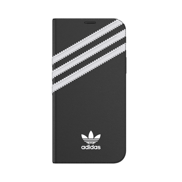 adidas samba apple iphone 12 12 pro folio case booklet cover w 3 stripes trefoil design scratch drop protection 1x card holder wireless charging compatible black white - SW1hZ2U6NzE3MjA=