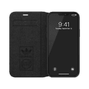 كفر دفتر آيفون 12/ 12 برو SAMBA Apple iPhone Folio Case - أبيض/ أسود