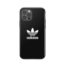 adidas snap apple iphone 12 12 pro trefoil case back cover w trefoil design scratch drop protection w tpu bumper wireless charging compatible black