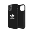 adidas snap apple iphone 12 12 pro trefoil case back cover w trefoil design scratch drop protection w tpu bumper wireless charging compatible black