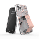 كفر مع حامل Adidas - SPORT Apple iPhone 12 Pro Clear Grip Case or Stand - زهري