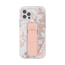 كفر مع حامل Adidas - SPORT Apple iPhone 12 Pro Clear Grip Case or Stand - زهري