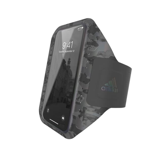 adidas originals universal sports armband s phone holder touchscreen compatible adjustable strap reflective denim print 3x pockets including a key pocket fits up to 5 5 phone black