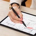 قلم رقمي ومعقم Adonit NOTE UVC Sterilizer Pen & Digital Stylus - أسود