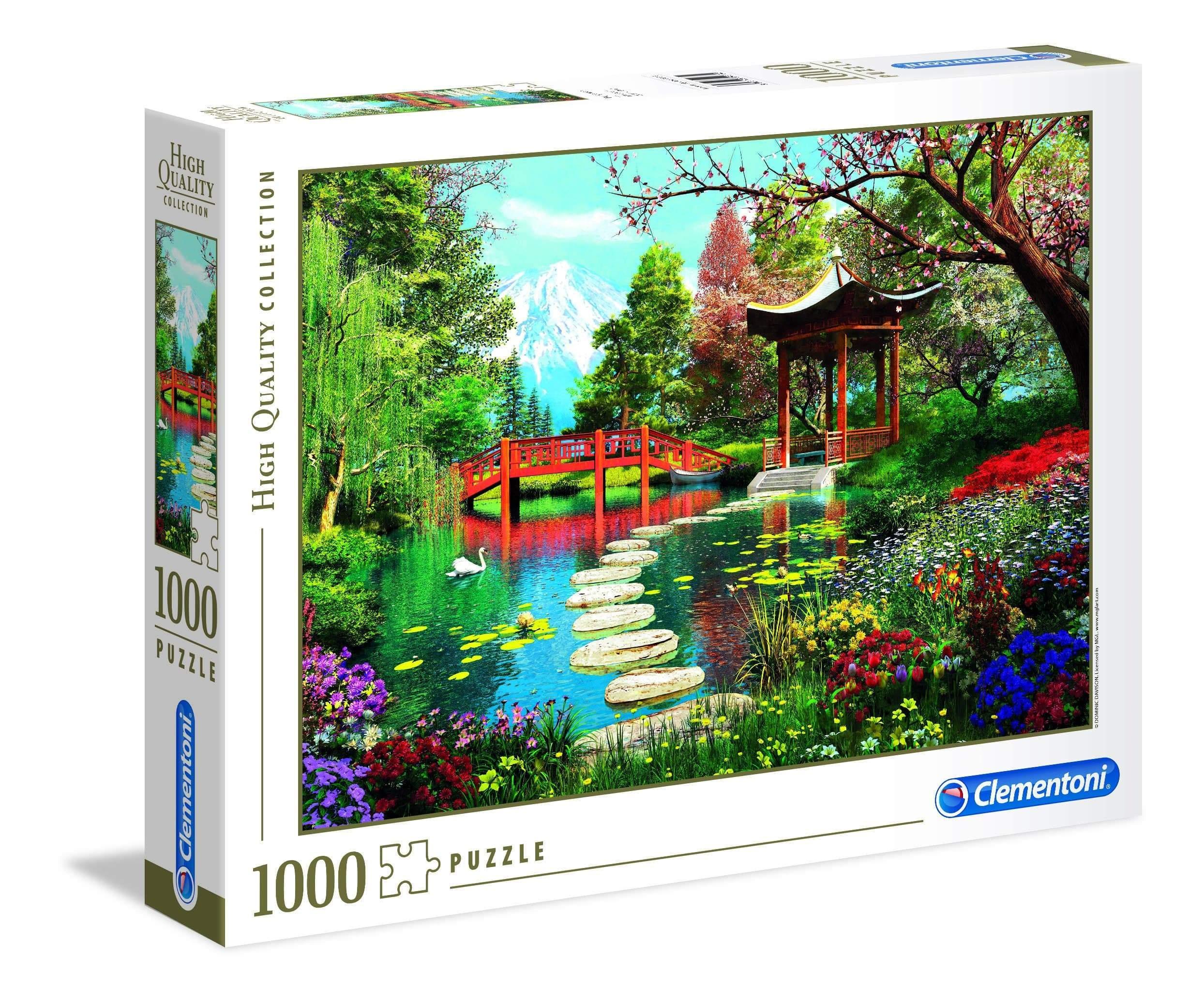 Clementoni adult puzzle fuji garden 1000pcs