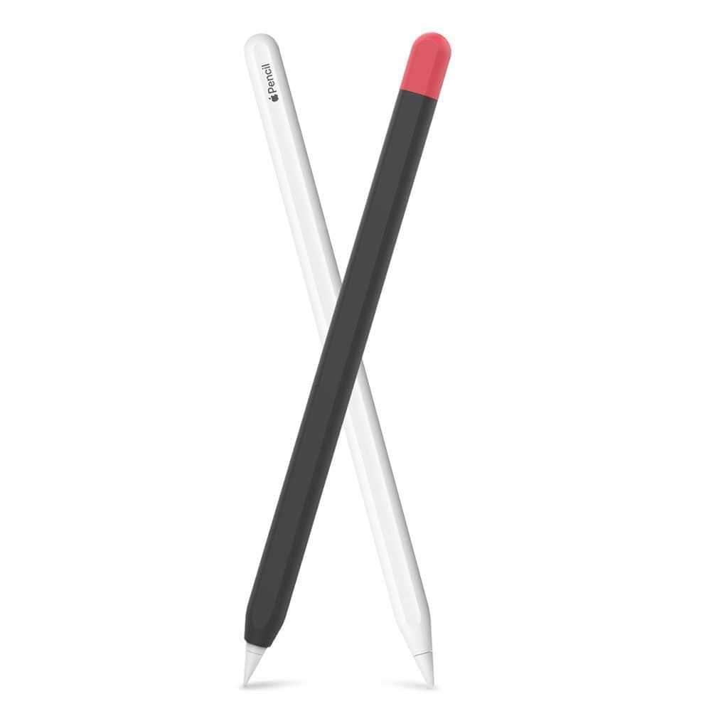 ahastyle duotone ultra thin apple pencil sleeve 2nd gen black red