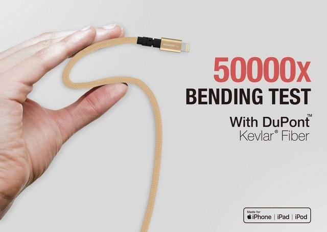 AMAZINGTHING at power max lightning to usb a cable 1 1m gold - SW1hZ2U6NTUyODg=