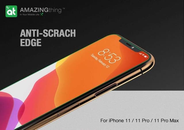 AMAZINGTHING at iphone xi 6 1 0 3m 3d ex bullet dust f glass black