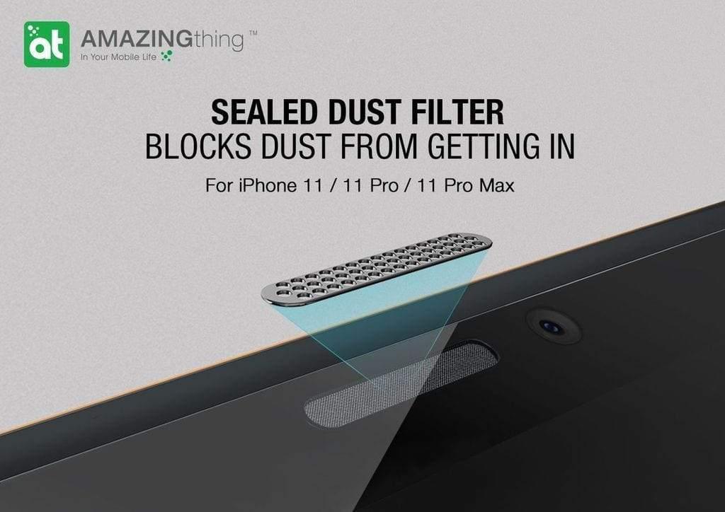 شاشة حماية AMAZINGTHING - AT IPHONE XI 6.5" 2.75D EX-BUL MATTE DUST F GLASS - أسود