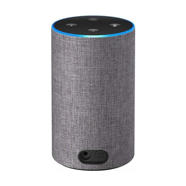 مكبر صوت ذكي Echo من  Amazon  (الجيل الثاني) -  قماش رمادي